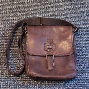 Brown Leather Crossbody Bag
